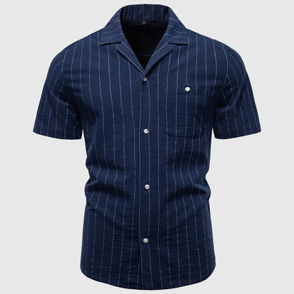 Jack Washington Short Sleeve Pinstripe Shirt