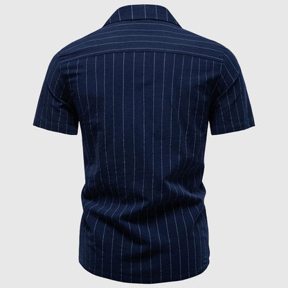 Jack Washington Short Sleeve Pinstripe Shirt