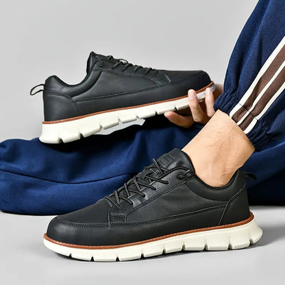 James Scott Lace-Up Sneakers with Textured Sole