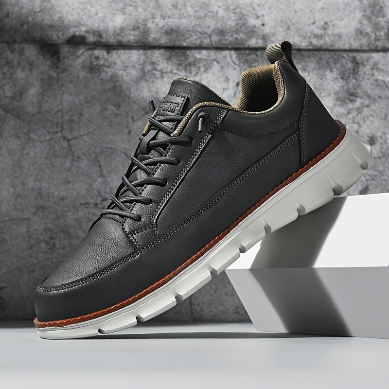 James Scott Lace-Up Sneakers with Textured Sole