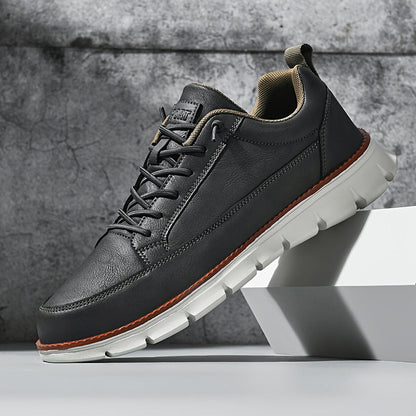 James Scott Lace-Up Sneakers with Textured Sole