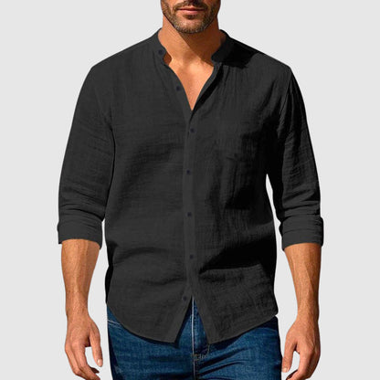James Scott Linen Button-Up Shirt