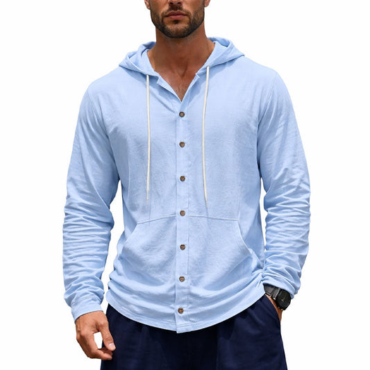 James Scott Long Sleeve Hooded Shirt