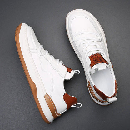 James Scott Low-Top Leather Sneakers