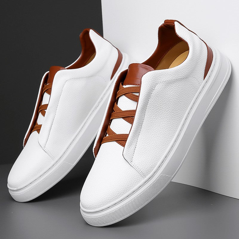 James Scott Low-Top Sneakers with Elastic Lace