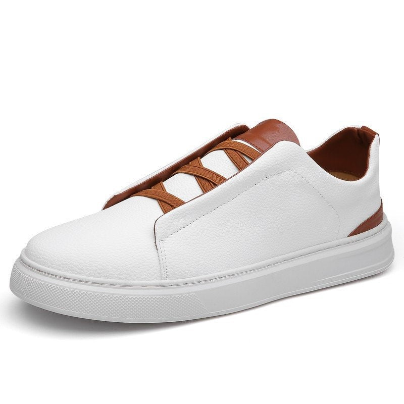 James Scott Low-Top Sneakers with Elastic Lace