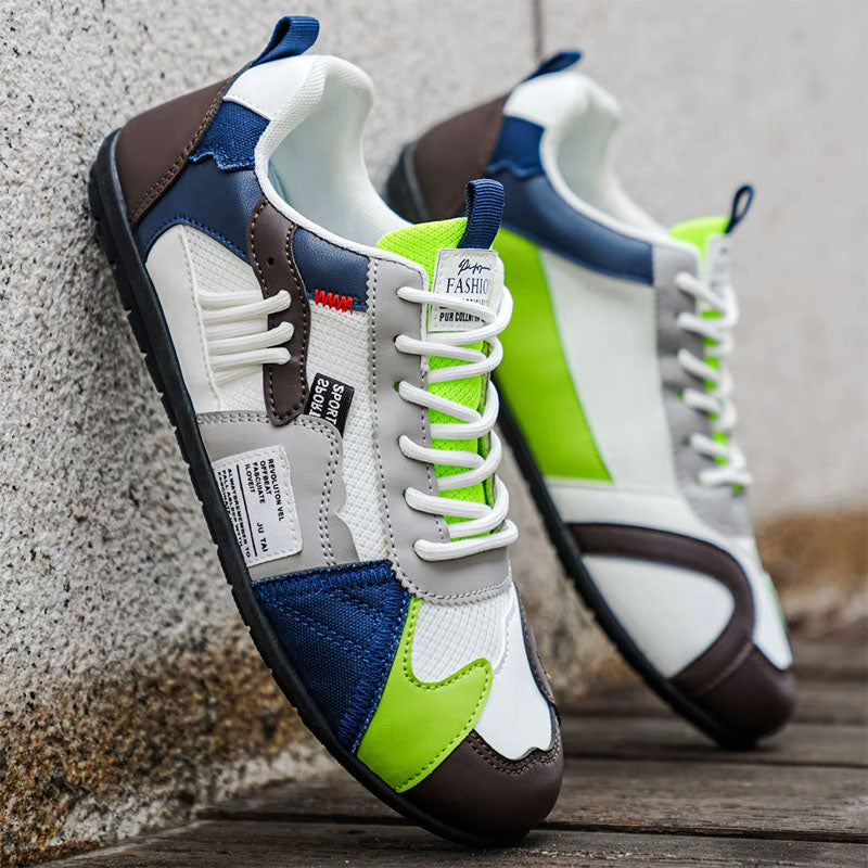 James Scott Low-Top Sneakers with Textured Panels