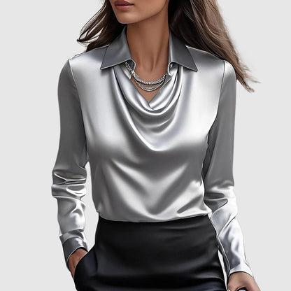 L’Art Satiné Shirt by Isabelle DeLacroix