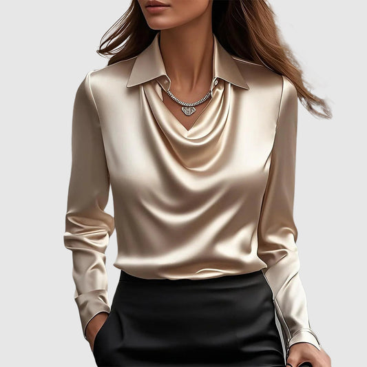 L’Art Satiné Shirt by Isabelle DeLacroix