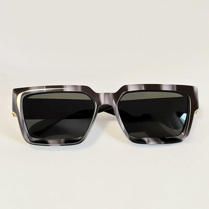 Lioré - Flat-Top Square Sunglasses with Wide Temples