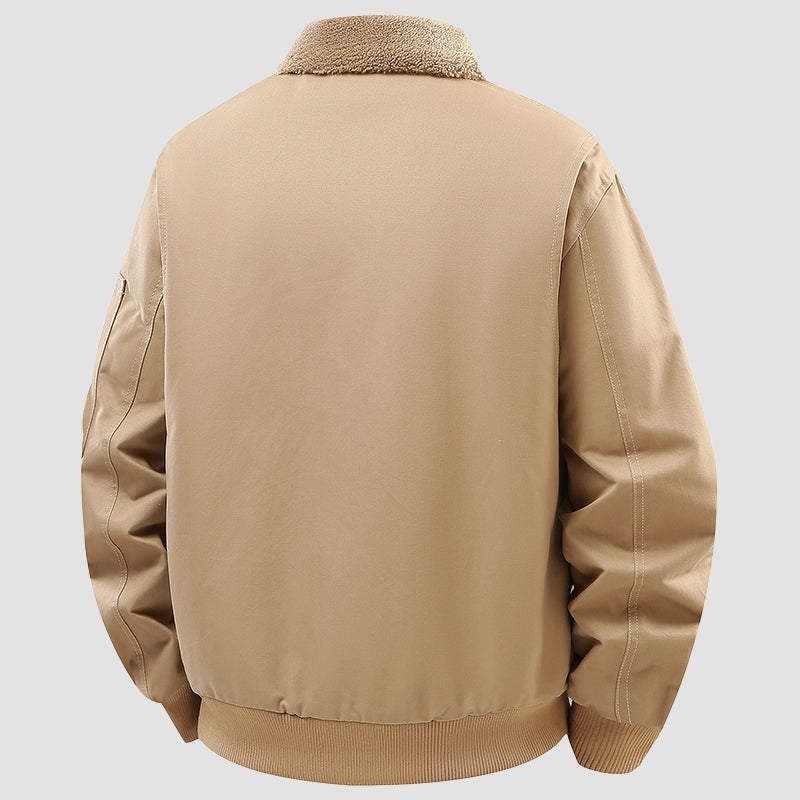 Men’s Cotton Winter Jacket with Fleece Lining