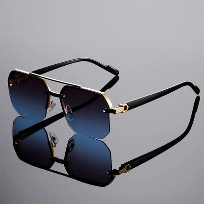 Oversized Square Sunglasses with Gradient Lenses