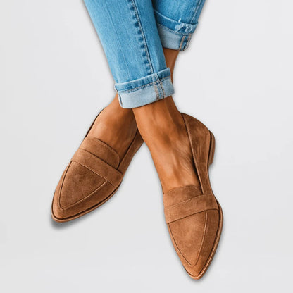 Rachel - Women's Pointed Toe Slip-On Loafers