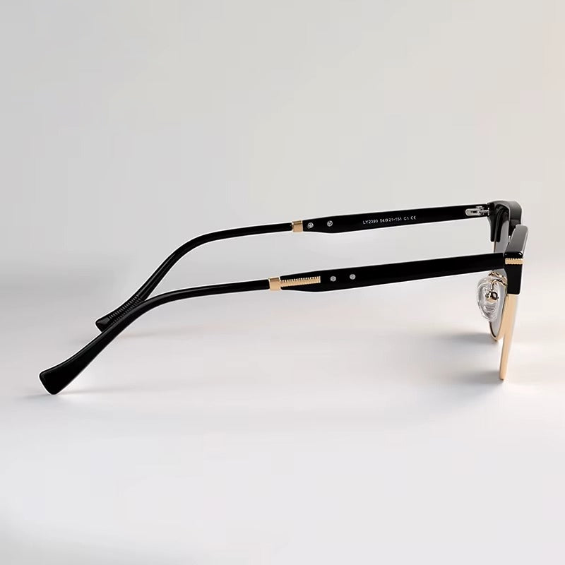 Semi-Rim Sunglasses with Polarized Lenses