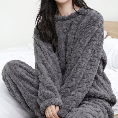 Women’s Cozy Winter Fleece Pajama Set