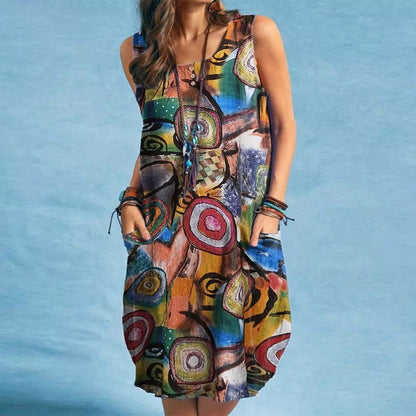 Amelie Fleur Bohemian Pocketed Dress - Infinityloyal