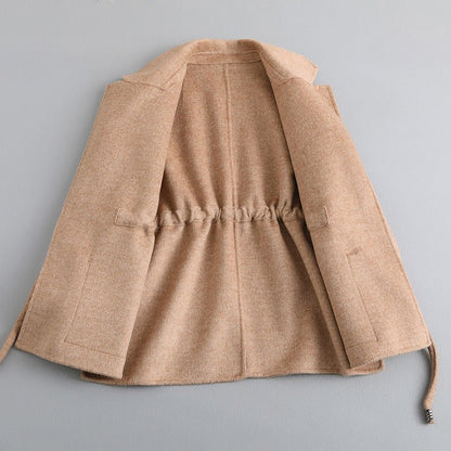 Adeline Herringbone Wool Coat - Infinityloyal