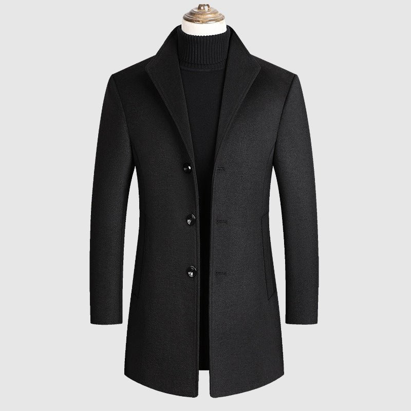 Ben Smith London Classic Wool Coat - Infinityloyal