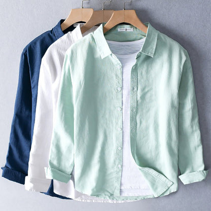 Jack Washington Casual Cotton Linen Shirt - Infinityloyal
