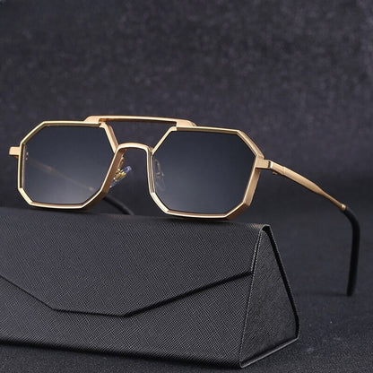 Jack Washington Golden Sunglasses - Infinityloyal