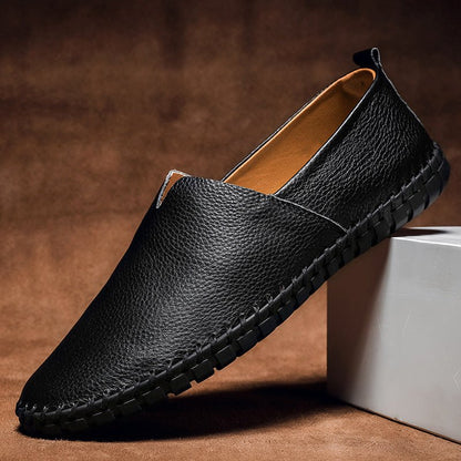 Jack Washington Minimal Genuine Leather Loafers - Infinityloyal