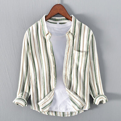 James Scott Striped Summer Shirt - Infinityloyal
