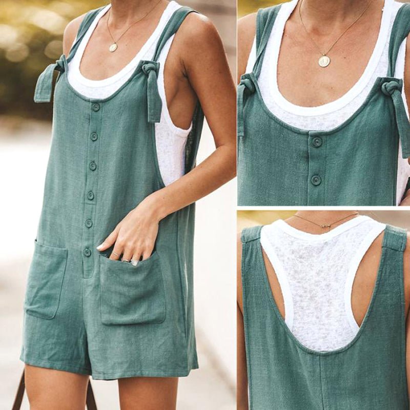 Olivia Breezy Linen Overall - Infinityloyal
